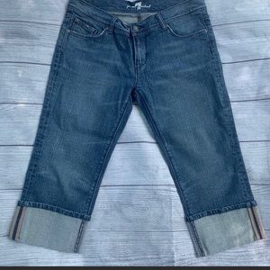 7 For all mankind cropped jeans